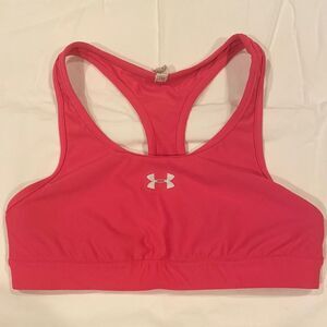 Under Armour Women's Medium Support Pink Sports Bra